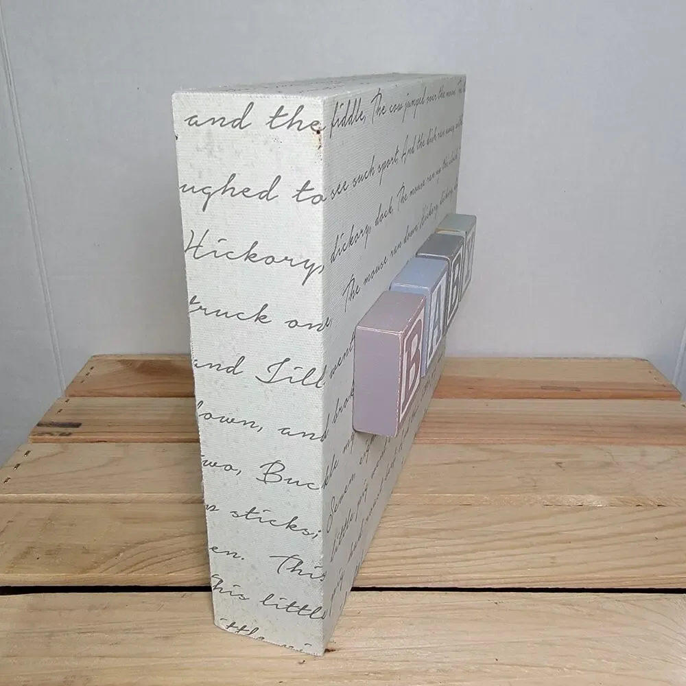 GANZ Nursery Decor w/ Nursery Rhyme Lines and 